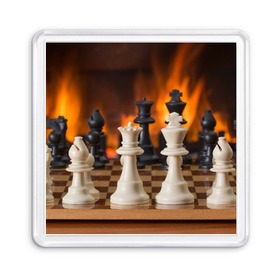 Магнит 55*55 с принтом Шахматы в Кировске, Пластик | Размер: 65*65 мм; Размер печати: 55*55 мм | Тематика изображения на принте: дамка | доска | игра | игры | камин | конь | король | огне | огнём | огненное | огонь | пешка | пламя | слон | ферзь | фигурки | фигуры | шахматная | шахматы