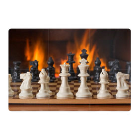 Магнитный плакат 3Х2 с принтом Шахматы в Кировске, Полимерный материал с магнитным слоем | 6 деталей размером 9*9 см | дамка | доска | игра | игры | камин | конь | король | огне | огнём | огненное | огонь | пешка | пламя | слон | ферзь | фигурки | фигуры | шахматная | шахматы