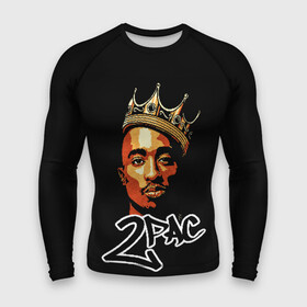 Мужской рашгард 3D с принтом 2pac в Кировске,  |  | 2pac | nigga | oldschool | pac | rap | нигга | олдскулл | пак | рэп | тупак