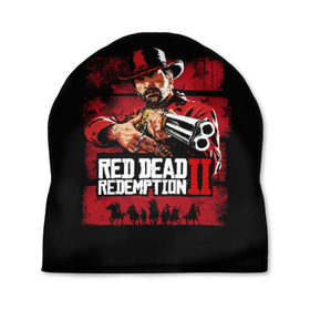 Шапка 3D с принтом Red Dead Redemption в Кировске, 100% полиэстер | универсальный размер, печать по всей поверхности изделия | dead | gamer | john | marston | rdr | red | redemption | rockstar | shooter | western | вестерн | джон | марстон | шутер