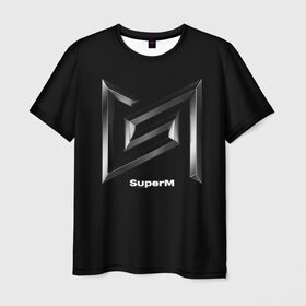 Мужская футболка 3D с принтом SuperM в Кировске, 100% полиэфир | прямой крой, круглый вырез горловины, длина до линии бедер | Тематика изображения на принте: baekhyun | k pop | kai | lucas | mark | super m | superm | taemin | taeyong | ten | к поп | музыка | супер м | суперм