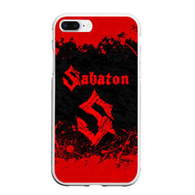 Чехол для iPhone 7Plus/8 Plus матовый с принтом SABATON в Кировске, Силикон | Область печати: задняя сторона чехла, без боковых панелей | sabaton | даниель муллбак | йоаким броден | крис рёланд | оскар монтелиус | пэр сундстрём | рикард сунден | сабатон | тоббе энглунд | томми юханссон | ханнес ван дал