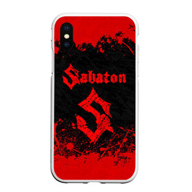 Чехол для iPhone XS Max матовый с принтом SABATON в Кировске, Силикон | Область печати: задняя сторона чехла, без боковых панелей | sabaton | даниель муллбак | йоаким броден | крис рёланд | оскар монтелиус | пэр сундстрём | рикард сунден | сабатон | тоббе энглунд | томми юханссон | ханнес ван дал