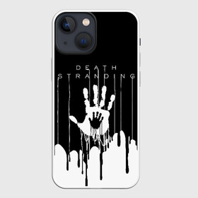 Чехол для iPhone 13 mini с принтом DEATH STRANDING в Кировске,  |  | Тематика изображения на принте: bridges uca | death stranded | death stranding | fragile express. | kojima productions | mikkelsen | void if tampered | кодзима гений | мадс миккельсен