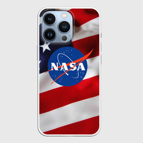 Чехол для iPhone 13 Pro с принтом NASA USA в Кировске,  |  | nasa | space x | spacex | usa | астронавт | астронавтика | космонавт | наса | сша