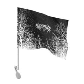 Флаг для автомобиля с принтом GHOSTEMANE BLACK FOREST в Кировске, 100% полиэстер | Размер: 30*21 см | eric whitney | ghostemane | trash | треш
