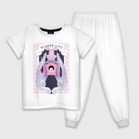 Детская пижама хлопок с принтом Sailor moon wicked life в Кировске, 100% хлопок |  брюки и футболка прямого кроя, без карманов, на брюках мягкая резинка на поясе и по низу штанин
 | Тематика изображения на принте: bunny | usagi | аниме | банни цукино | сейлор мун | усаги цукино
