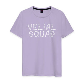 Мужская футболка хлопок с принтом VELIAL SQUAD в Кировске, 100% хлопок | прямой крой, круглый вырез горловины, длина до линии бедер, слегка спущенное плечо. | Тематика изображения на принте: velial squad | велиал сквад