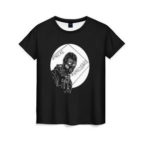 Женская футболка 3D с принтом Velial Squad в Кировске, 100% полиэфир ( синтетическое хлопкоподобное полотно) | прямой крой, круглый вырез горловины, длина до линии бедер | horror | music | rap | redvelsqd | rock | музыка | рок | рэп | хоррор