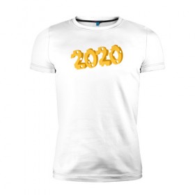 Мужская футболка премиум с принтом 2020 сыр в Кировске, 92% хлопок, 8% лайкра | приталенный силуэт, круглый вырез ворота, длина до линии бедра, короткий рукав | 2020 | животные | крыса | мышь | новый год | символ года