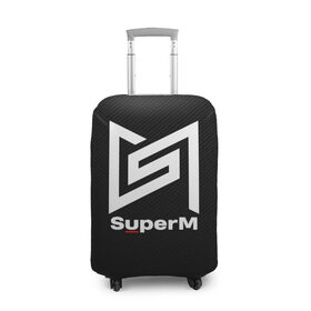 Чехол для чемодана 3D с принтом SuperM в Кировске, 86% полиэфир, 14% спандекс | двустороннее нанесение принта, прорези для ручек и колес | baekhyun | exo | kai | lucas | mark | nct | shinee | sm | super m | superm | taemin | taeyong | ten | wayv | бэкхён | кай | лукас | марк | супер м | суперм | тэён | тэмин | тэн
