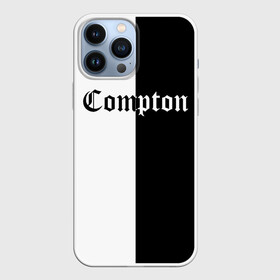 Чехол для iPhone 13 Pro Max с принтом COMPTON в Кировске,  |  | Тематика изображения на принте: compton | dj yella | dr. dre | eazy e | ice cube | mc ren | n.w.a | nwa | straight outta compton | west side | западная сторона | комптон