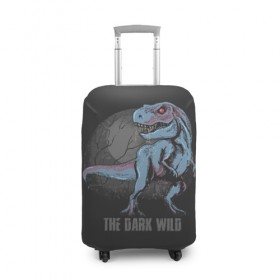 Чехол для чемодана 3D с принтом T Rex в Кировске, 86% полиэфир, 14% спандекс | двустороннее нанесение принта, прорези для ручек и колес | art | dino | dinos | dinosaur | raptor | style | trex | velociraptor | арт | динозавр | мир юрского периода | ти рекс | ящер