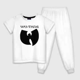 Детская пижама хлопок с принтом WU-TANG CLAN в Кировске, 100% хлопок |  брюки и футболка прямого кроя, без карманов, на брюках мягкая резинка на поясе и по низу штанин
 | wu tang | wu tang clan | ву танг | ву танг клан