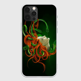 Чехол для iPhone 12 Pro Max с принтом Медуза в Кировске, Силикон |  | Тематика изображения на принте: art | medusa | глаза | горгона | девушка | змеи | медуза