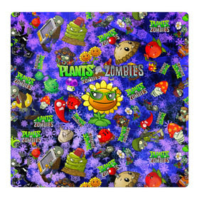 Магнитный плакат 3Х3 с принтом Plants vs Zombies в Кировске, Полимерный материал с магнитным слоем | 9 деталей размером 9*9 см | plant | zombies | зомби | растения | растения против зомби