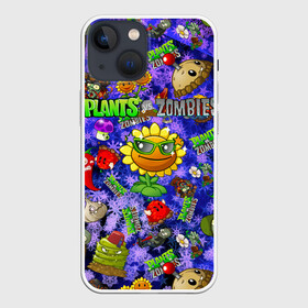 Чехол для iPhone 13 mini с принтом Plants vs Zombies в Кировске,  |  | plant | zombies | зомби | растения | растения против зомби
