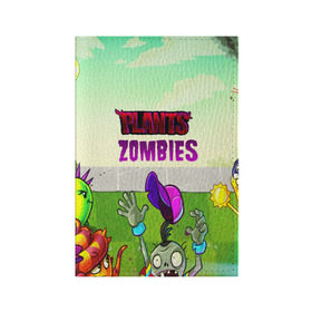 Обложка для паспорта матовая кожа с принтом PLANTS VS ZOMBIES в Кировске, натуральная матовая кожа | размер 19,3 х 13,7 см; прозрачные пластиковые крепления | garden warfare | pl | plants | plants vs. zombies | plants vs. zombies: garden warfare | popcap | zombies | кактус | картошка | подсолнух | растения против зомби | сад