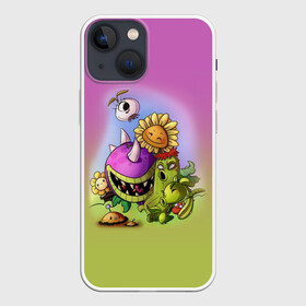 Чехол для iPhone 13 mini с принтом Plants vs. Zombies в Кировске,  |  | plants vs. zombies | зомби | игра | компьютерная игра | против | растения | растения против зомби