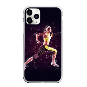 Чехол для iPhone 11 Pro Max матовый с принтом Бег фитнес спорт спортсмен в Кировске, Силикон |  | Тематика изображения на принте: бег | спорт | спортсмен | фитнес