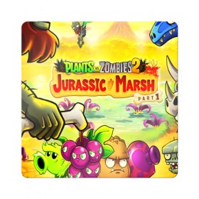 Магнит виниловый Квадрат с принтом plants.vs zombies 2 в Кировске, полимерный материал с магнитным слоем | размер 9*9 см, закругленные углы | garden warfare | plants | plants vs. zombies | plants vs. zombies: garden warfare | popcap | zombies | кактус | картошка | подсолнух | растения против зомби | сад