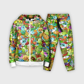 Детский костюм 3D с принтом PLANTS VS ZOMBIES в Кировске,  |  | game | gamer | pattern | plants vs zombies | sticker | зомби | игры | паттерн | растения | растения против зомби | стикеры