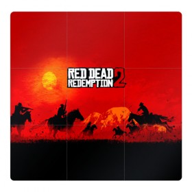 Магнитный плакат 3Х3 с принтом RDR 2 в Кировске, Полимерный материал с магнитным слоем | 9 деталей размером 9*9 см | arthur morgan | cowboy | online | red dead online | red dead redemption 2 | rockstar games | wild west | артур морган | бандит | вестерн | винтовка | дикий запад | ковбой | рокстар