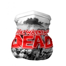 Бандана-труба 3D с принтом Walking Dead [2] в Кировске, 100% полиэстер, ткань с особыми свойствами — Activecool | плотность 150‒180 г/м2; хорошо тянется, но сохраняет форму | walking dead | зомби | ходячие мертвецы