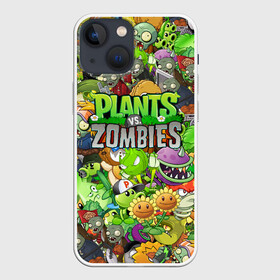 Чехол для iPhone 13 mini с принтом PLANTS VS ZOMBIES в Кировске,  |  | battle | plants | plants vs zombies | pvsz | vs | zombies | растения против зомби
