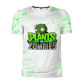 Мужская футболка 3D спортивная с принтом Plants vs. Zombies в Кировске, 100% полиэстер с улучшенными характеристиками | приталенный силуэт, круглая горловина, широкие плечи, сужается к линии бедра | plants vs. zombies | зомби | игра | компьютерная игра | против | растения | растения против зомби