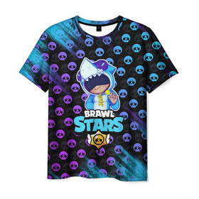 Мужская футболка 3D с принтом Brawl Stars LEON в Кировске, 100% полиэфир | прямой крой, круглый вырез горловины, длина до линии бедер | brawl | brawl stars | crow | leon | stars | бравл | бравл старс | браво старс | игра | компьютерная | кров | леон | онлайн | старс