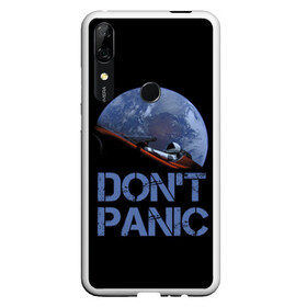 Чехол для Honor P Smart Z с принтом Dont Panic в Кировске, Силикон | Область печати: задняя сторона чехла, без боковых панелей | 2022 | cat | elon | galaxy | mars | moon | musk | nasa | space | spacex | tesla | вселенная | галактика | звезды | илон | космонавт | космос | луна | марс | маск | наса | скафандр | тесла