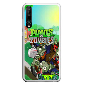 Чехол для Honor P30 с принтом PLANTS VS ZOMBIES в Кировске, Силикон | Область печати: задняя сторона чехла, без боковых панелей | Тематика изображения на принте: garden warfare | plants | plants vs. zombies | plants vs. zombies: garden warfare | popcap | zombies | кактус | картошка | подсолнух | растения против зомби | сад