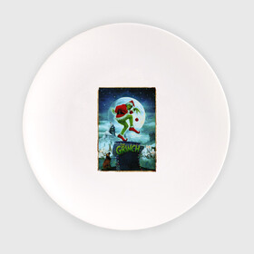 Тарелка с принтом Гринч Похититель Рождества в Кировске, фарфор | диаметр - 210 мм
диаметр для нанесения принта - 120 мм | Тематика изображения на принте: grinch | новый год | рождество
