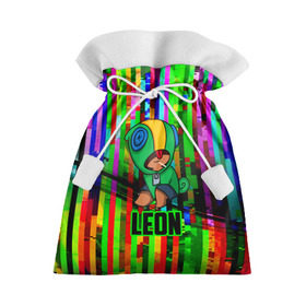 Подарочный 3D мешок с принтом BRAWL STARS LEON в Кировске, 100% полиэстер | Размер: 29*39 см | android | brawl stars | games | leon | mobile game | stars | игры | леон | мобильные игры