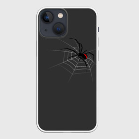 Чехол для iPhone 13 mini с принтом Паук в Кировске,  |  | animal | animals | poison | spider | venom | вдова | животные | каракурт | паук | паутина | паучок | черная | черная вдова | яд