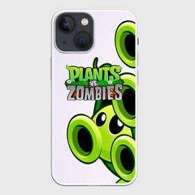 Чехол для iPhone 13 mini с принтом РАСТЕНИЯ против ЗОМБИ в Кировске,  |  | garden warfare | plants | plants vs. zombies | plants vs. zombies: garden warfare | popcap | zombies | кактус | картошка | подсолнух | растения против зомби | сад