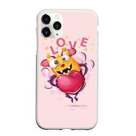 Чехол для iPhone 11 Pro матовый с принтом LOVE в Кировске, Силикон |  | Тематика изображения на принте: bee | bright | cool | funny | heart | веселый | забавный | прикольный | пчелка | сердце | яркий