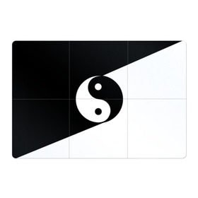 Магнитный плакат 3Х2 с принтом Инь - янь (#1) в Кировске, Полимерный материал с магнитным слоем | 6 деталей размером 9*9 см | black | signs | white. | ying   yang | белый | знаки | инь   янь | чёрный