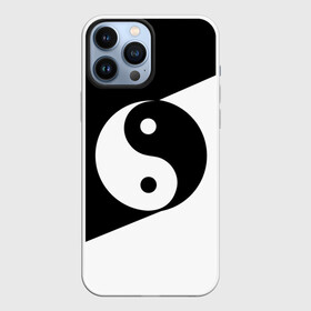 Чехол для iPhone 13 Pro Max с принтом Инь   янь (1) в Кировске,  |  | black | signs | white. | ying   yang | белый | знаки | инь   янь | чёрный