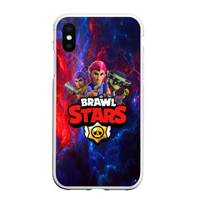 Чехол для iPhone XS Max матовый с принтом BRAWL STARS в Кировске, Силикон | Область печати: задняя сторона чехла, без боковых панелей | brawl stars | bull | colt | crow | leon | stars | берли | бо | брок | ворон | джесси | динамайк | дэррил | кольт | леон | мортис | нита | пайпер | пенни | поко | пэм | рикошет | спайк | фрэнк | шелли | эль примо