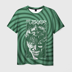 Мужская футболка 3D с принтом The Joker в Кировске, 100% полиэфир | прямой крой, круглый вырез горловины, длина до линии бедер | batman | dc | dc джокер | detective comics | harley | joker | shtatjoker | the joker | бетмен | джокер | злодей | харли
