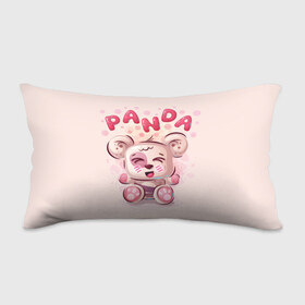 Подушка 3D антистресс с принтом PANDA в Кировске, наволочка — 100% полиэстер, наполнитель — вспененный полистирол | состоит из подушки и наволочки на молнии | bear | bright | funny | panda | веселый | забавный | мишка | панда | прикольный | смешной | яркий