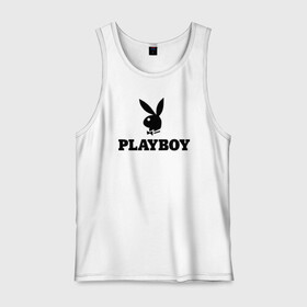 Мужская майка хлопок с принтом Playboy в Кировске, 100% хлопок |  | brazzers | cекс | merch | new sensations | playboy | private | tushy | бразерс | мерч | плейбой