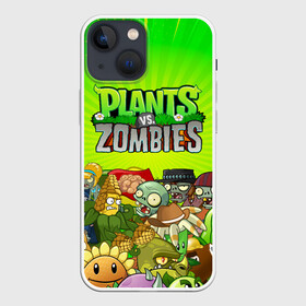 Чехол для iPhone 13 mini с принтом PLANTS VS ZOMBIES в Кировске,  |  | plants and zombies | plants vs zombies | зомби | игры | растения | растения против зомби