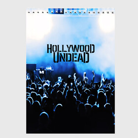 Скетчбук с принтом HOLLYWOOD UNDEAD в Кировске, 100% бумага
 | 48 листов, плотность листов — 100 г/м2, плотность картонной обложки — 250 г/м2. Листы скреплены сверху удобной пружинной спиралью | charlie scene | danny | funny man | hollywood undead | j dog | johnny 3 tears | logo | music | rock | альтернатива | металл | музыка | музыкальный | рок