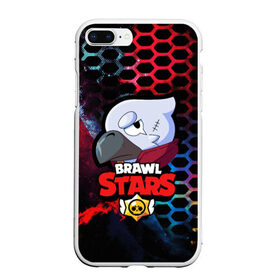 Чехол для iPhone 7Plus/8 Plus матовый с принтом BRAWL STARS CROW в Кировске, Силикон | Область печати: задняя сторона чехла, без боковых панелей | android | brawl stars | crow | games | leon | mobile game | stars | ворон | игры | леон | мобильные игры