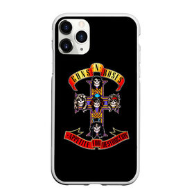 Чехол для iPhone 11 Pro Max матовый с принтом Guns n roses в Кировске, Силикон |  | axl rose | geffen records | gnr | guns | rock | roses | slash | гансы | пистолеты | розы | рок | слеш | эксл роуз