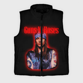 Мужской жилет утепленный 3D с принтом Guns n roses + Спина в Кировске,  |  | axl rose | geffen records | gnr | guns | rock | roses | slash | гансы | пистолеты | розы | рок | слеш | эксл роуз