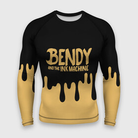 Мужской рашгард 3D с принтом Bendy And The Ink Machine в Кировске,  |  | Тематика изображения на принте: bendy | bendy and the ink machine | бенди | бени | бенни | детская | детям | игра | капли | компьютерная игра | краска | машина | подтеки | розовая | ужастик